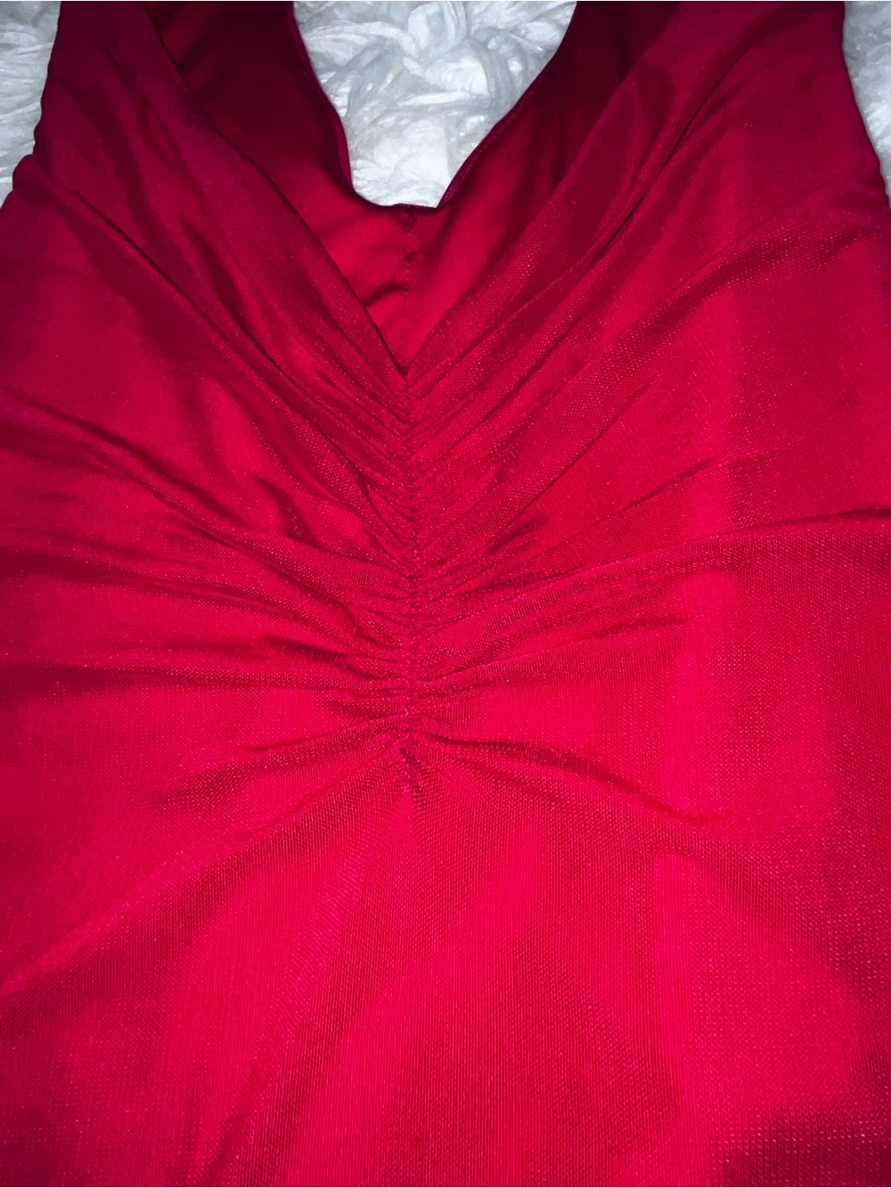 Red Backless Cutout Maxi Dress with High Slit - Picture 5 of 11